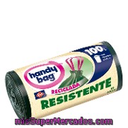 Bolsa Basura Reciclada Resistente Handy Bag Autocierre 100l. 15unidades 1 Ud