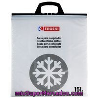 Bolsa Termo Mediana Para Congelados 15 L. Eroski, Pack 1 Unid.