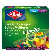 Bolsas Multiusos Ultra-zip 150 Ml. Y 380 Ml. Albal 40 Bolsas.