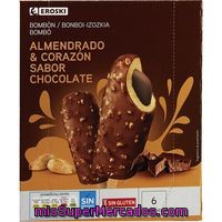 Bombón Almendrado Relleno De Chocolate Eroski, Pack 6x75 Ml