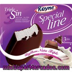 Bombón De Nata Recubierto De Chocolate Negro Triple Sin (sin Lactosa, Sin Gluten, Sin Azúcares Añadidos) Royne 3 Unidades De 110 Mililitros