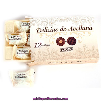 Bombon Delicias De Avellana (relleno De Avellana Y Chocolate) *navidad*, Hacendado, Caja 12 U - 150 G