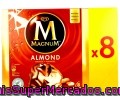 Bombón Helado Con Almendras Magnum De Frigo Pack 8 Unidades De 120 Mililitros