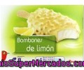 Bombón Helado De Limón Con Salsa De Limón, Recubiertos De Chocolate Blanco Con Trozos De Galleta Recubiertos De Manteca De Cacao Auchan 4 Unidades De 100 Mililitros