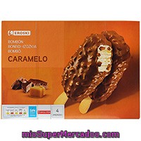 Bombones Caramelo Choco Eroski, Pack 4x90 Ml