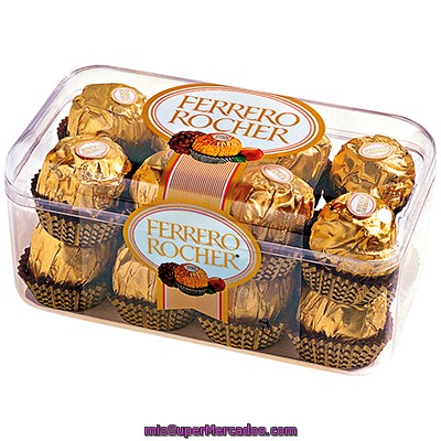 Bombones Crujientes De Chocolate Con Leche Y Avellanas Ferrero Rocher 200 Gramos
