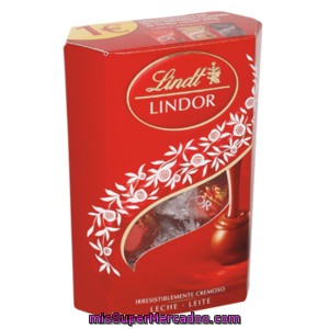 Bombones Mini Cornete Chocolate Con Leche Lindt-lindor 37 G.