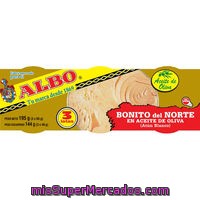 Bonito En Aceite De Oliva Albo, Pack 3x65 G