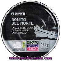 Bonito En Aceite De Oliva Eroski, Lata 266 G