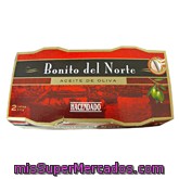 Bonito Norte Aceite Oliva ( Abre Fácil Solapin), Hacendado, Lata Pack 2 U - 222 G Escurrido 146 G