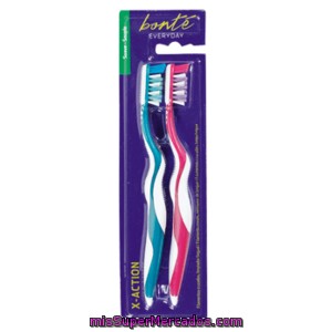 Bonte Cepillo Dental X-action Suave Blister 2 Unidades