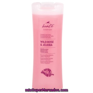 Bonte Champú Natural Wild Rose & Jojoba Cabello Seco Frasco 500 Ml