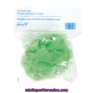 Bonte Esponja Tipo Flor Exfoliante Suave Bolsa 1 Ud