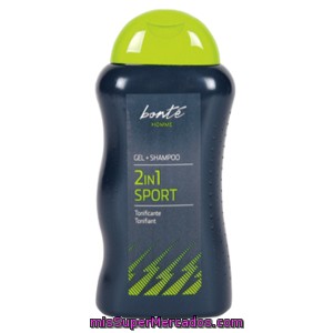 Bonte Gel De Ducha + Champú 2 En 1 Sport Tonificante Botella 300 Ml