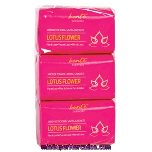 Bonte Jabón De Manos Flor De Loto Pack 3 X 125 Gr