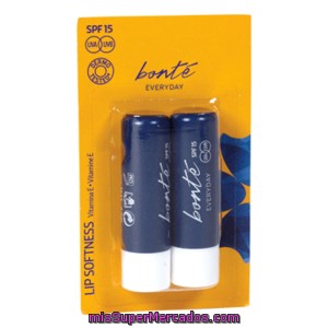 Bonte Protector Labial Con Vitamina E Envase 2 Uds