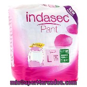 Braguita Absorbente Incontinencia Super Discreet Indasec Pant 10 Ud.