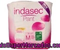 Braguitas De Incontinencia Para Pérdidas De Orina Talla Mediana (m) Indasec Pant 10 Unidades