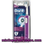 Braun - Oral B Cepillo Dental Electrico Cross Action Pro 600 Morado Blister 1 Unidad