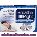 Breathe Right Tiras Nasales Clásicas Para La Congestión Nasal Y Antirronquidos Caja 30 Unidades