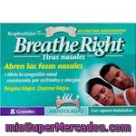 Breathe Right Tiras Nasales Mentoladas Grandes 8u