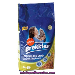 Brekkies Exel Alimento Para Gatos Caprichos De La Granja Bolsa 4 Kg