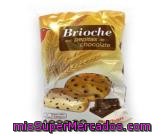Brioche Con Pepitas De Chocolate Auchan 240 Gramos 6 Unidades