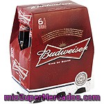 Budweiser Cerveza Rubia Americana Pack 6 Botella 25 Cl
