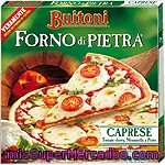 Buitoni Forno Di Pietra Pizza Caprese Tomate Cherry Mozzarella Y Pesto Estuche 350 G