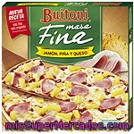 Buitoni Masa Fina Pizza De Jamón, Piña Y Queso Estuche 320 G