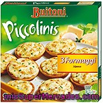 Buitoni Piccolinis Mini Pizzas 3 Quesos 9 Unidades Estuche 270 G