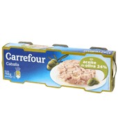 Caballa En Aceite De Oliva Carrefour Pack De 3x52 G.