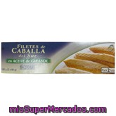 Caballa Sur Filete Aceite Girasol, Hacendado, Lata Pack 2 U - 180 G  Escurrido 130 G