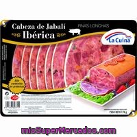 Cabeza De Jabalí Ibérica La Cuina, Bandeja 170 G