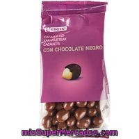 Cacahuetes Con Chocolate Negro Eroski, Bolsa 150 G