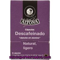 Café Descafeinado Aitona, Caja 15 Cápsulas