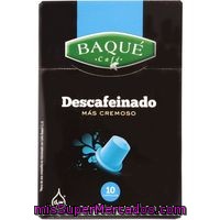 Café Descafeinado Baqué, Caja 10 Monodosis