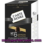 Café En Cápsula Nº 6 Espresso Romantique Carte Noire 10 Ud.
