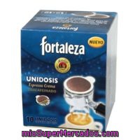 Café Espresso Descafeinado Fortaleza, Caja 10 Monodosis