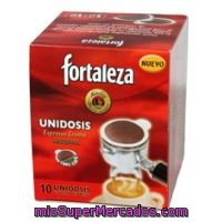 Café Espresso Natural Fortaleza, Caja 10 Monodosis