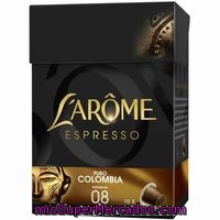 Café Espresso Puro Colombia Intens.8 L'arome, Caja 10 Monodosis