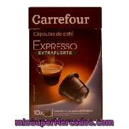 Café Expreso Extrafuerte En Cápsulas Carrefour 10 Ud.