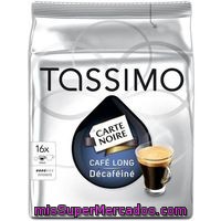Café Long Decafeinado Tassimo, Paquete 16 Monodosis