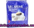 Café Molido De Tueste Natural Descafeinado En Monodosis Auchan 36 Unidades 250 Gramos. Este Tipo De Capsulas De Café Son Para Máquinas De Monodosis Blandas.