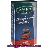 Café Molido Descafeinado Mezcla Baqué, Paquete 250 G