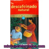 Cafe Molido Descafeinado Natural  Nº3 (medio), Hacendado, Paquete 250 G