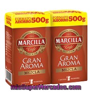 Café Molido Mezcla 'gran Aroma' Marcilla Pack 2x500 G.