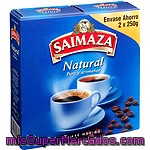 Café Molido Natural Puro Y Aromático Saimaza Pack De 2x250 G.