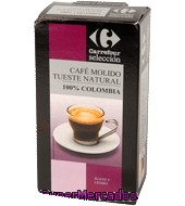 Café Molido Tueste Natural 100% Colombia Carrefour Selección 250 G.