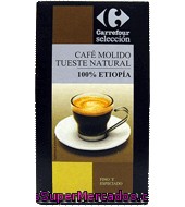 Café Molido Tueste Natural 100% Etiopia Carrefour Selección 250 G.
